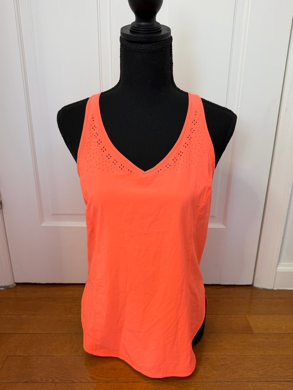 🌸 Lululemon In A Flash Singlet Tank Top Neon Orange Racerback 🌸